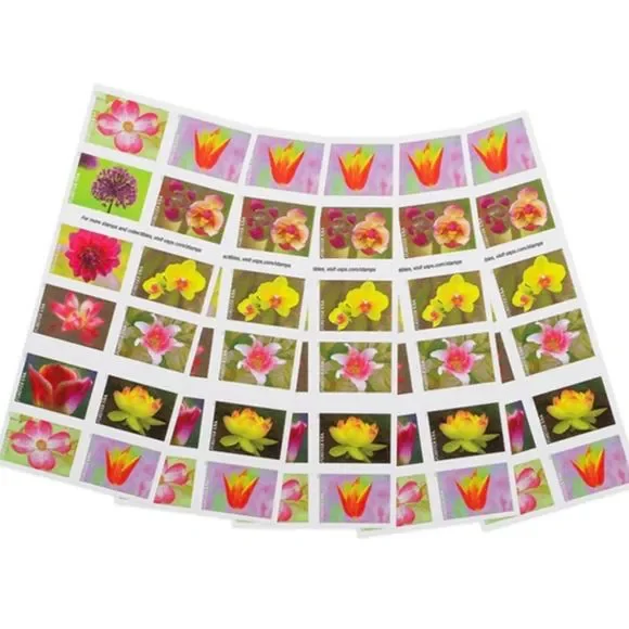 100 Garden Beauty 2021 Forever Flowers Postage Stamps USPS Wedding Invitations - Picture 3 of 8